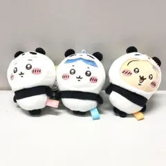 【中古】グレイ・パーカー・サービス パンダなマスコット ちいかわ ハチワレ うさぎ 3種セット[15]