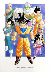 ドラゴンボールZ 大判セル画 超サイヤ人4戦士とピッコロ - メルカリ