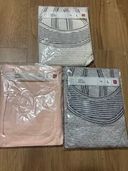 【未使用品】UNIQLO ユニクロ タンクトップ インナーウェア レディース 3点セット オフホワイト ピンク グレー Lサイズ