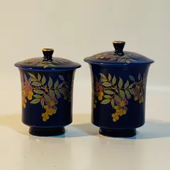 有田焼 彌右衛門 湯呑 蓋付 大小2客セット 茶器 和柄 金蒔絵 お茶 茶道 湯吞み 湯飲 湯飲み 送料込み フォロー割 クーポンご利用可能 お値引き交渉可能