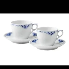 ロイヤルコペンハーゲン　プリンセスコーヒーカップ&ソーサー180ml　2客セット