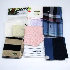 コムサイズム他 ハンカチ 13点セット まとめて 大量 小物 メンズ レディース COMME CA ISM etc 【中古】