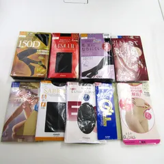 福助/アツギ他 ストッキング タイツ 9点セット 未使用 まとめて 大量 レディース L-LLサイズ
