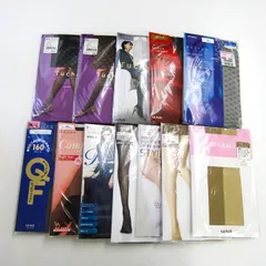 グンゼ/アツギ他 ストッキング タイツ 12点セット 未使用 まとめて 大量 レディース M-Lサイズ