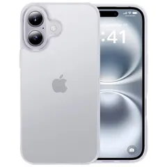 【米軍MIL規格・指紋防止】CASEKOO iPhone 16 用 ケース 耐衝撃 滑り止め 指紋防止 米軍MIL規格 マット仕上げ ストラップホール付き 黄変防止 耐久性 カバー ワイヤレス充電対応 アイフォン 16 用 6.1 インチ ケース(マットクリア