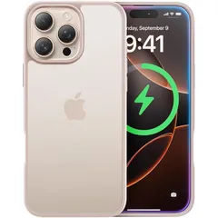 【米軍MIL規格・指紋防止】CASEKOO iPhone 16 Pro 用 ケース 耐衝撃 滑り止め 指紋防止 米軍MIL規格 マット仕上げ ストラップホール付き 黄変防止 耐久性 カバー ワイヤレス充電対応 アイフォン 16 プロ 用 6.3 インチ ケース