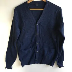 ユニクロ ニットカーディガン メンズ M ネイビー 2881202511280068