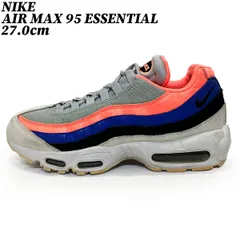 【タイムセール】【クーポン】スニーカー シューズ  ナイキ エアマックス９５ エッセンシャル ブルー ピンク グレー 27.0cm NIKE AIR MAX 95 ESSENTIAL 749766-035 正規品 中古 古着 ブランド 匿名配送