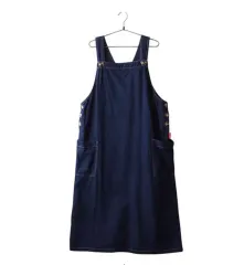 オーバーサイズ デニムワンピース サロペットワンピース オーバーサイズ レイヤードワンピース