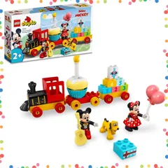 【人気商品】4歳 2歳 1歳半 子供 幼児 女の子 男の子 知育 ごっこ遊び ブロック プレゼント 誕生日 おままごと 玩具 おもちゃ ミッキーとミニーのバースデーパレード 10941 デュプロ レゴ(LEGO)