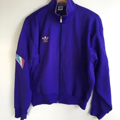 90年代 アディダス デサント製 トレフォイルロゴ トラックジャケット メンズ L パープル 2881202511280079
