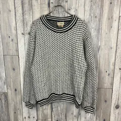 OLD L.L.BEAN 80s エルエルビーン MADE IN NORWAY ノルウェー製 バーズアイ 肉厚 厚地 ローゲージ ニット セーター メンズ M サイズ 在原みゆ紀 有名人着用