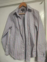 バナナリパブリック 長袖 チェック シャツ M