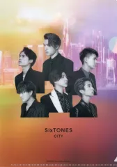 【中古】クリアファイル [単品] SixTONES A5クリアファイルB 「CD CITY 初回盤B」 CDショップ＆オンラインショップ先着購入特典