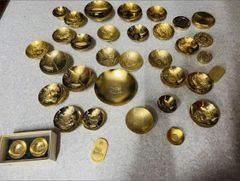 24KGP 金杯 金盃 金メッキ 干支 鳳凰 菊花紋等 50点 約4.3kg - メルカリ