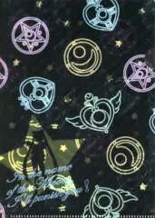 【中古】クリアファイル 5.ブローチネオン柄 「ジャンボカードダス 美少女戦士セーラームーン miniクリアファイルコレクション2」