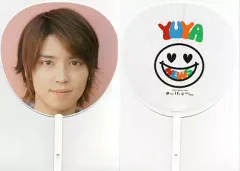 【中古】うちわ(男性) 手越祐也 ジャンボうちわ(白) 「NEWS CONCERT TOUR pacific 2007-2008」