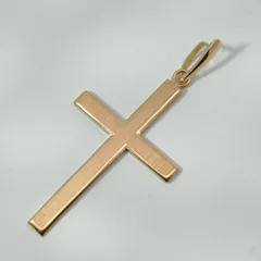 18金 K18 男女兼用 艶消し 十字架クロス ネックレストップ  0.97ｇ D787