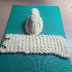 編み物 帽子とマフラー