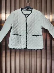 アイボリー キルティング ジャケット 軽量ダウン 新品