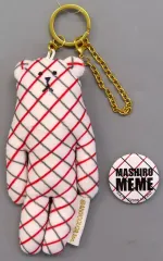 【中古】キーホルダー ましろ爻 バッジ付きぬいぐるみチャーム 「バーチャルYouTuber にじさんじ×CRAFTHOLIC」