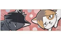 【中古】タオル・手ぬぐい 音駒高校(クロオネコ＆ケンマネコ) フェイスタオル 「ハイキュー!!」