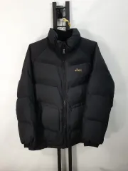 アシックス ダウン パファー ジャケット ブラック 100