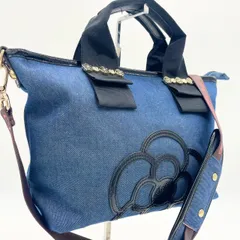 【美品】CLATHAS クレイサス デニム 2WAY トートバッグ ショルダーバッグ カメリア