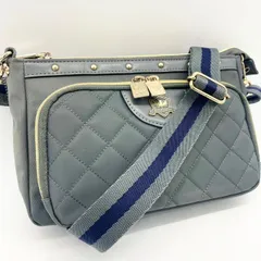 Kinloch Anderson キンロックアンダーソン ショルダーバッグ キルティング 紺/ネイビー