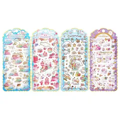 KRGNPLE ぷくぷく 3D 立体シール キャラクター 4 枚 可愛い 防水 PVC 覆い膜 精密印刷 手帳・スマホ・文房具デコ ギフト クリスマスプレゼント 耐摩耗 人気（C タイプ） 1