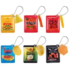 【中古】キーホルダー 全6種セット 「湖池屋 シャカシャカチャーム4」