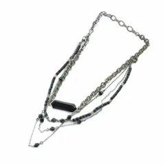 シヴァーライズ CIVARIZE ネックレス 3連 アクセサリー ロゴ ビーズ