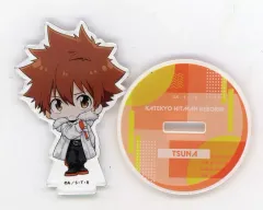 【中古】アクリルスタンド・アクリルパネル 沢田綱吉 ミニアクリルスタンドフィギュア 「くじ引き堂 家庭教師ヒットマンREBORN! オンラインくじ Vol.1」 B-2賞