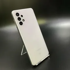 【全額返金保証】【最速発送】SAMSUNG Galaxy A32 5G 64GB オーサムホワイト au SCG08 白ロム 動作確認済