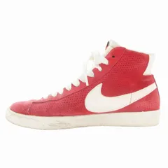 ナイキ NIKE ウィメンズ ブレザー スウェード ミッド ビンテージ WMNS BLAZER MID SUEDE VNTG ハイカットスニーカー シューズ 518171-612 25cm 赤 レッド /GV ■MET1