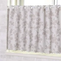 幅135×丈60cm ベージュ ショパン 遮光 撥水 カフェカーテン