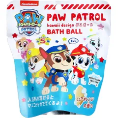 パウ・パトロール kawaii design バスボール ピュアオレンジの香り 55g 1回分