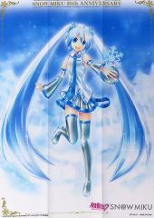 [중고]타월· 수건 눈 눈 미쿠 2010 [플랫 가샤폰 SNOW MIKU 15th Anniversary 멀티 크로스 컬렉션]