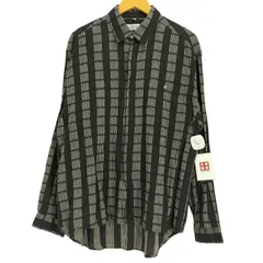 ユーズドフルギ USED古着 BLUEPRINT 刺繍 比翼 L/S チェックシャツ メンズ import：L 