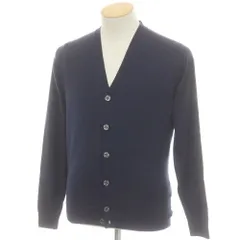 【中古】ジョンスメドレー JOHN SMEDLEY ハイゲージ ウール カーディガン ダークネイビー【サイズS】【メンズ】