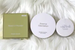 【ホリカホリカ　モイストUVパウダー内容量11.5g＜未使用＞×1箱　エッセンスクリアデーション　内容量14g中約5割程残っています×1個　RSFセッティングパウダー内容量4g＜未使用＞×1個　3個セット】