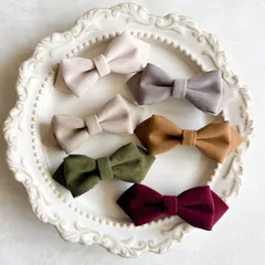 6カラーから選べる　スエード　キッズ　蝶ネクタイ　スエード　ベビー　子供用　入学式　入園式　卒業式　卒園式　子供