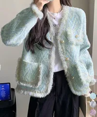 2026年最新】パールボタンフリンジニットジャケットの人気アイテム