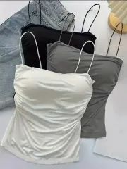 シャーリング ノースリーブ セット 3 COLOR