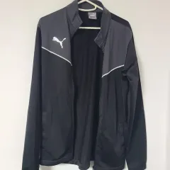 PUMA プーマ ブラック/グレー トラックジャージ