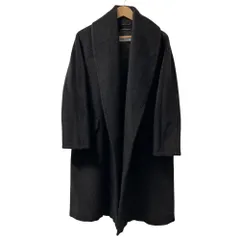 未使用✨マックスマーラ ロングコート アルパカ 女優襟 ブラック 42 大きめ 極美品 マックスマーラ 銀タグ アルパカ 女優襟 ロングコート 黒 極美品