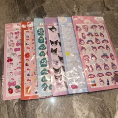 新品　 3D 立体 ぷっくりシール サンリオキャラクター　6枚セット