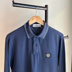 12329 - STONE ISLAND ストーンアイランド ネイビー 長袖 カラーTシャツ