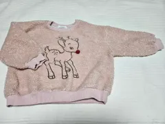 100サイズ 幼児服 女の子服 起毛Tシャツ