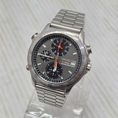 7-4957 SEIKO クロノグラフ 7T52-7000 腕時計 ダークブルー - メルカリ